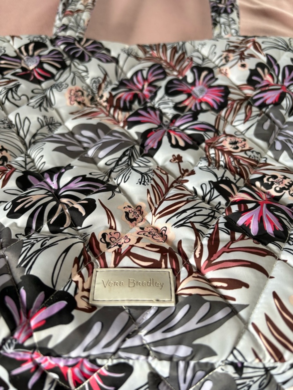 Vera Bradley Ultralight VIP Tote bag tropical floral print - Picture 3 of 8